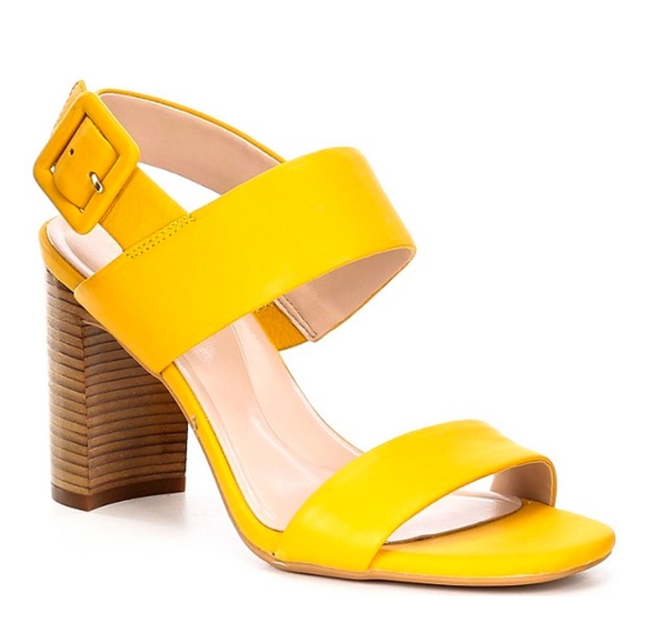 Preston & York Genuine Leather Mustard Heels - Picture 8 of 8